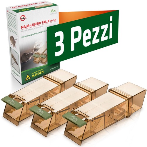 Trappole topi vivi - 3x,